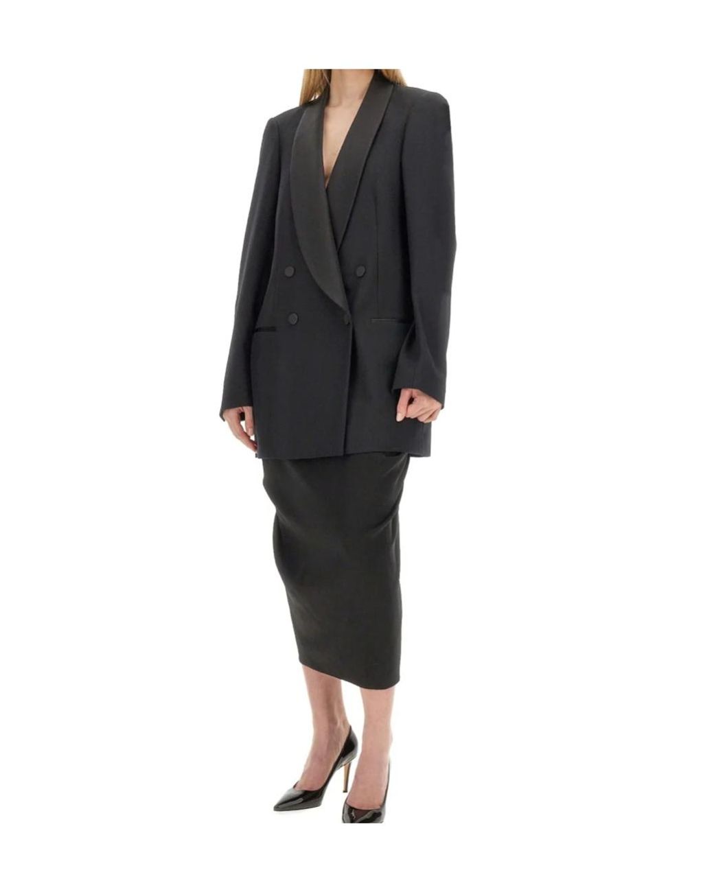 Dries Van Noten Black Long-Sleeved Suit Jacket