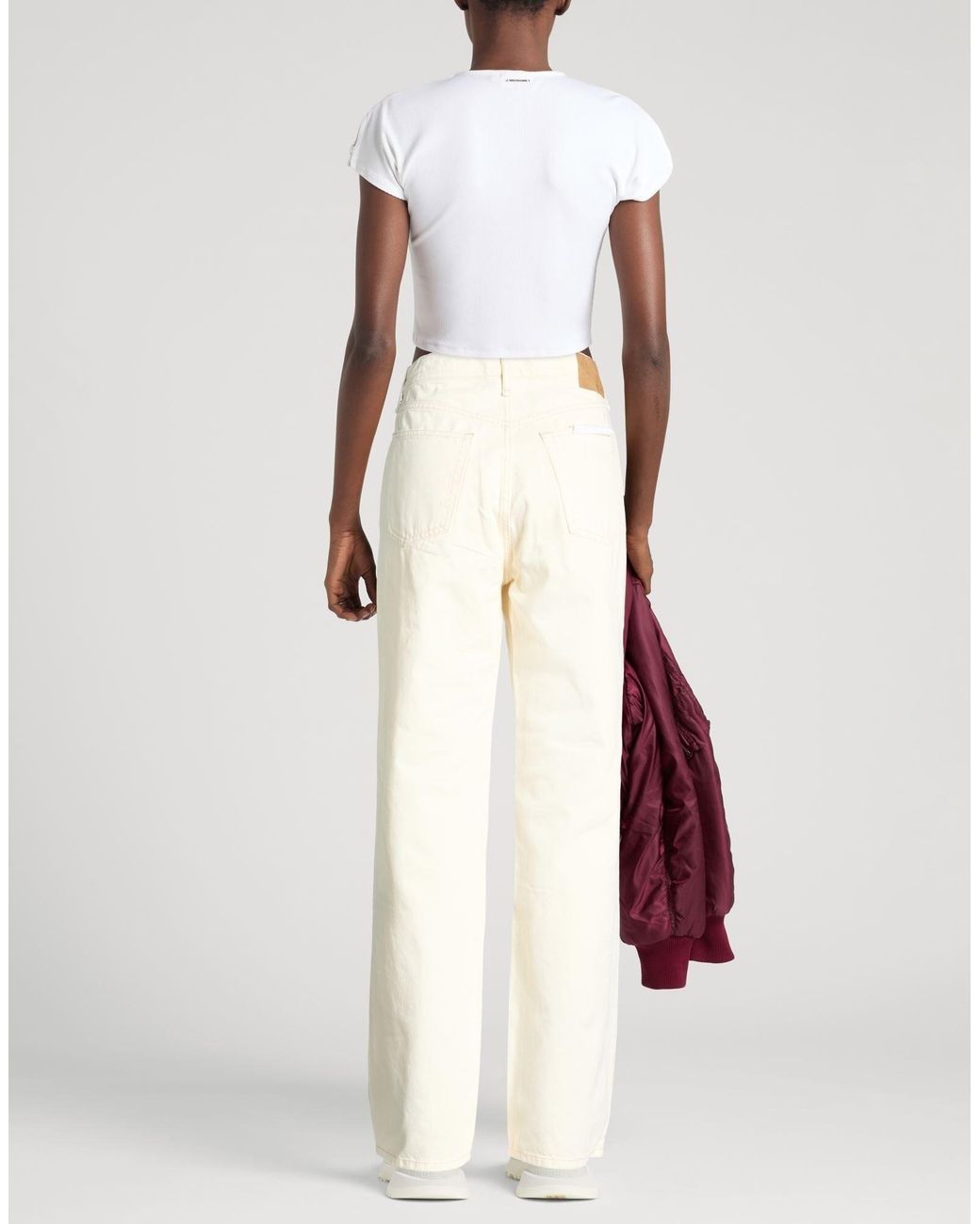 Rag & Bone White Straight Leg