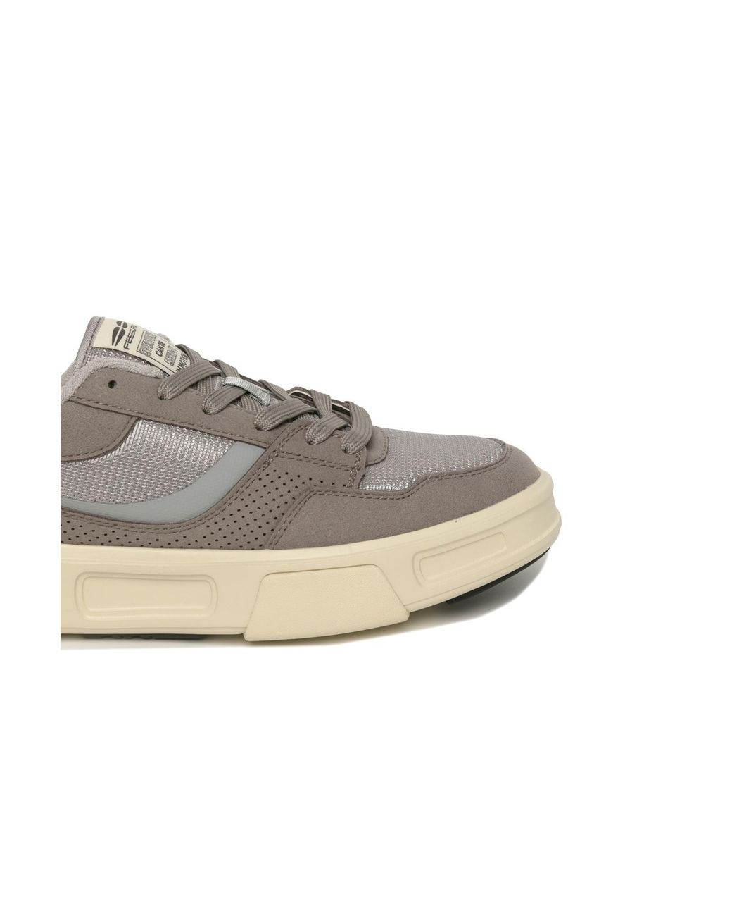 Fessura Gray Low-Cut Lace-Up Sneakers for men