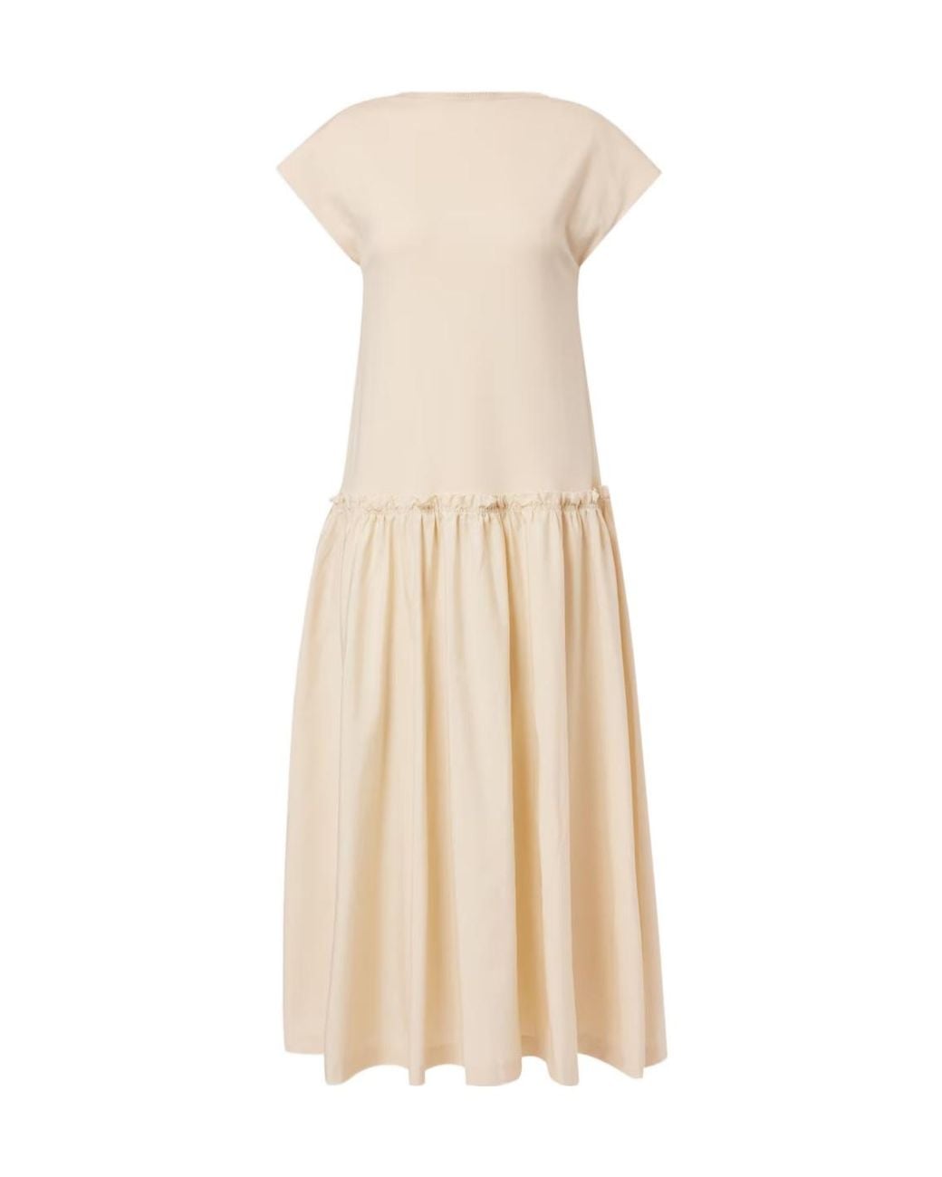Joseph Natural Pleated Detail Dress