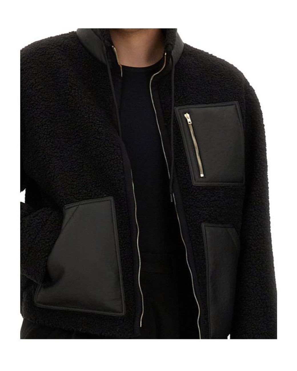 Moschino Black Long-Sleeved Casual Jacket for men