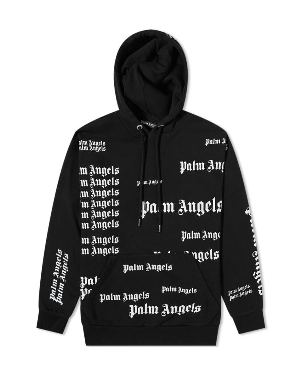 Palm Angels Black Ultra Logo-Print Hoodie for men