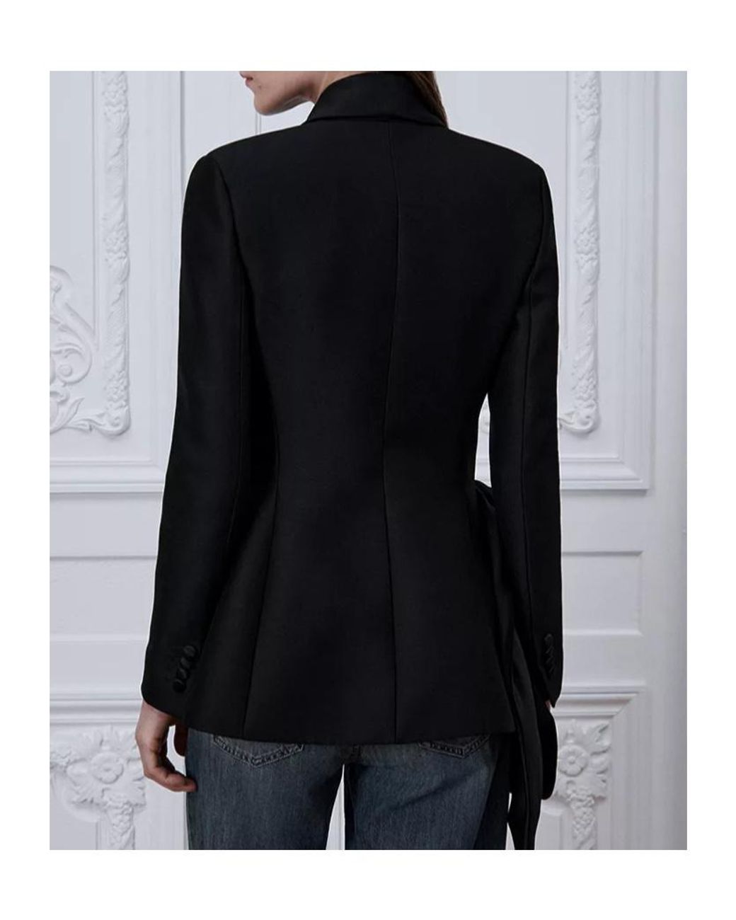 Dior Black Asymmetrical Fitted Jacket