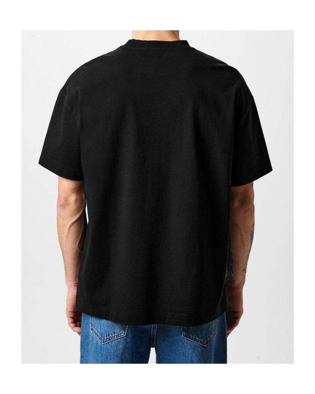 Barbour Black Oversized Collins T-Shirt for men