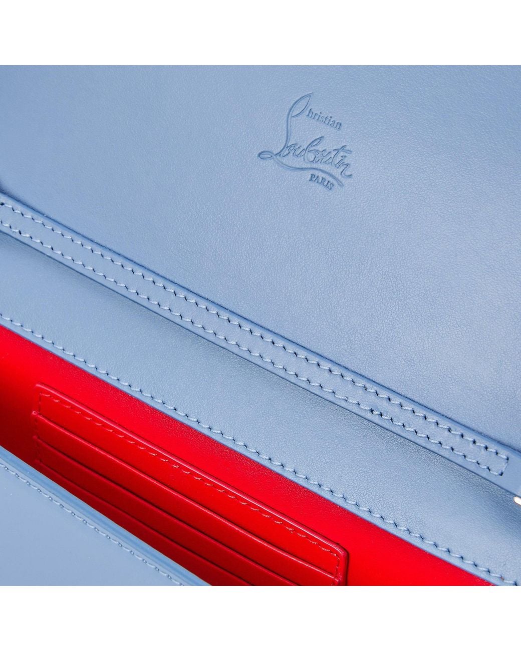 Christian Louboutin Blue Solid Color Shoulder Bag