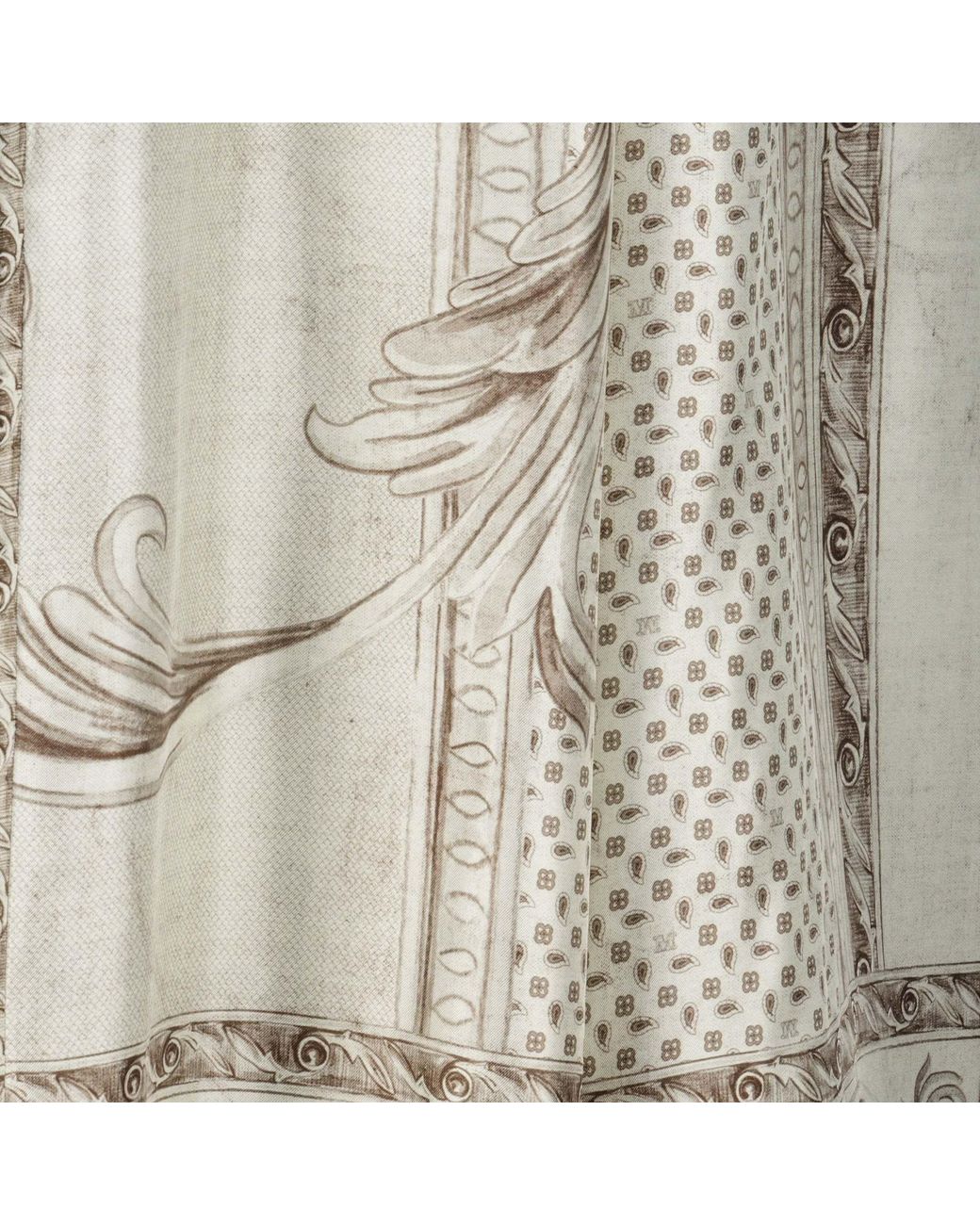 Max Mara Natural Rive Wide-Leg Printed Pants