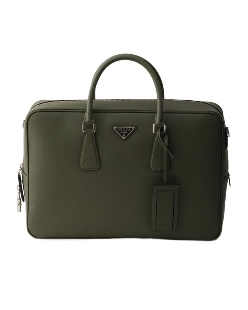 Prada Black Saffiano Leather Work Bag for men