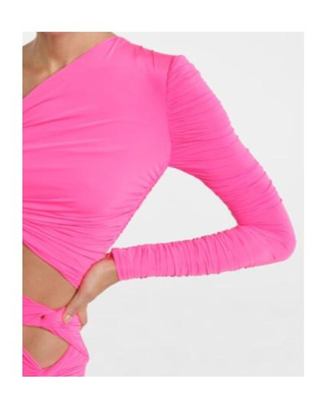 Alex Perry Pink Keats One-Shoulder Minidress