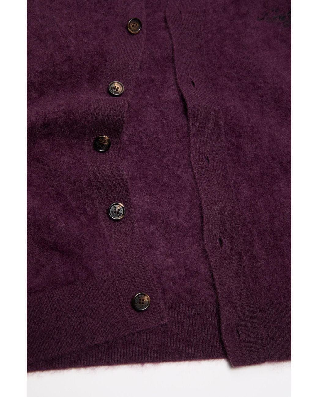 Acne Purple Cashmere Cardigan for men