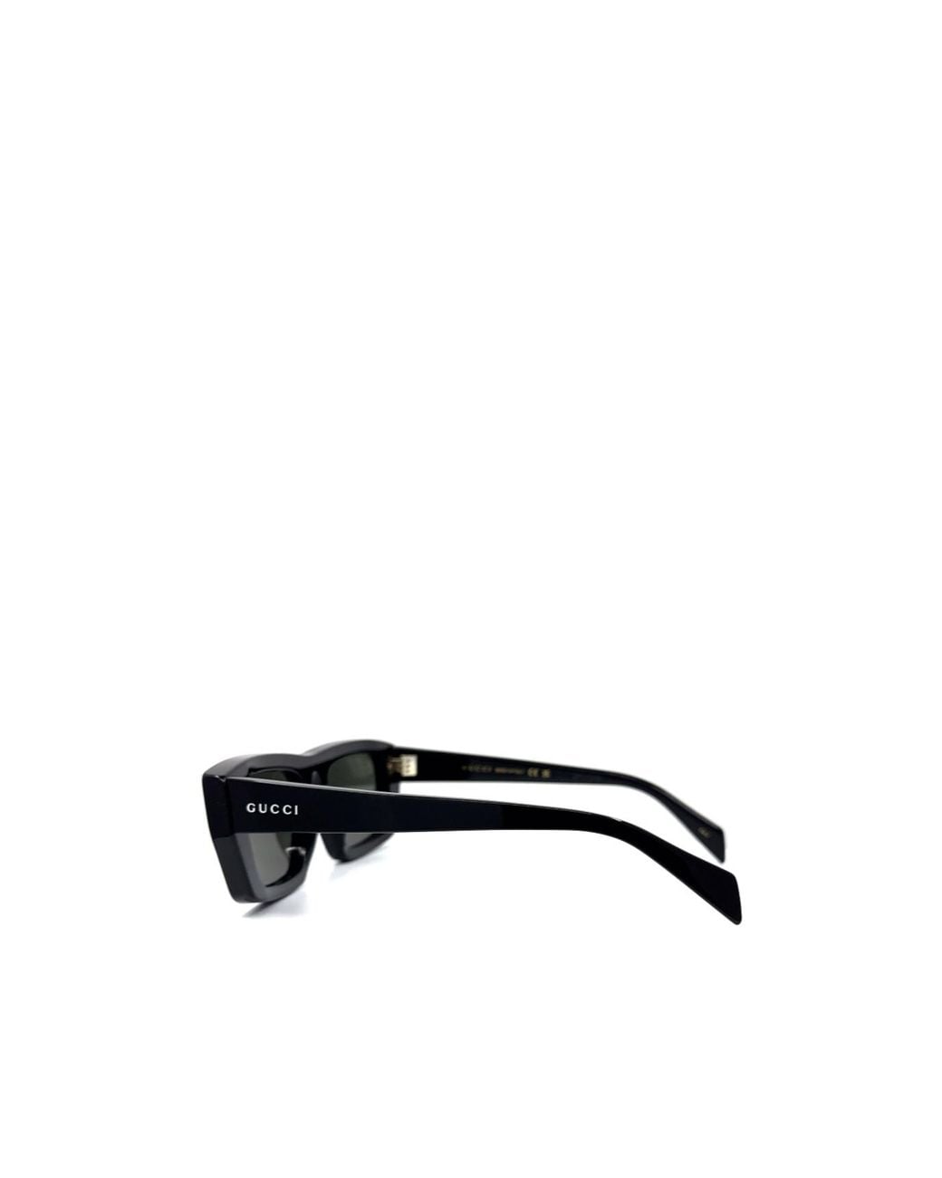 Gucci White Eyewear Rectangular Frame Sunglasses for men