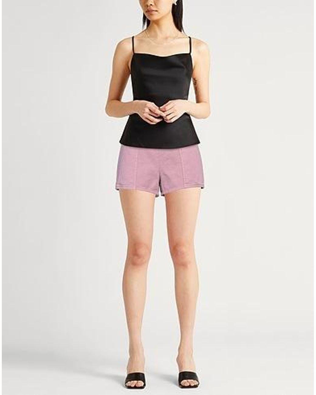 Max Mara Pink Colorful Denim Hot Pants