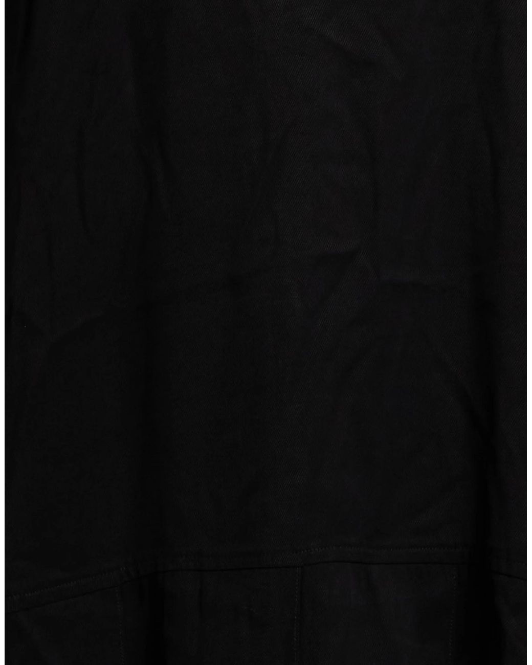 Ganni Black Solid Color Flared Skirt