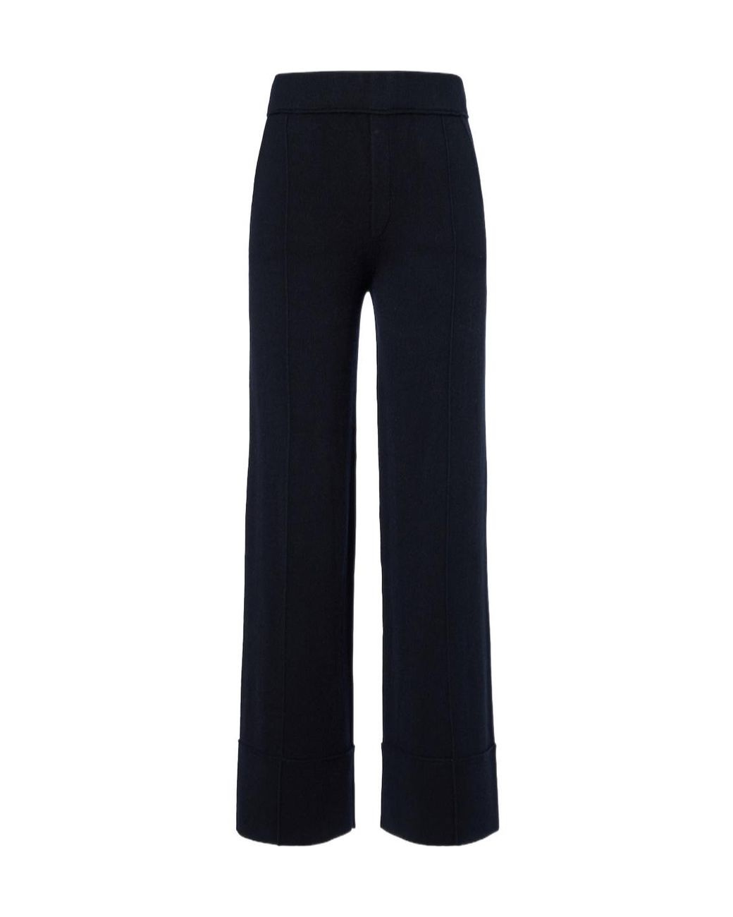 Jardin Des Orangers Blue Wool And Cashmere Wide-Leg Pants