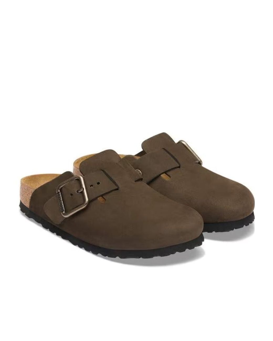 Birkenstock Brown Boston Buckled Clogs for men