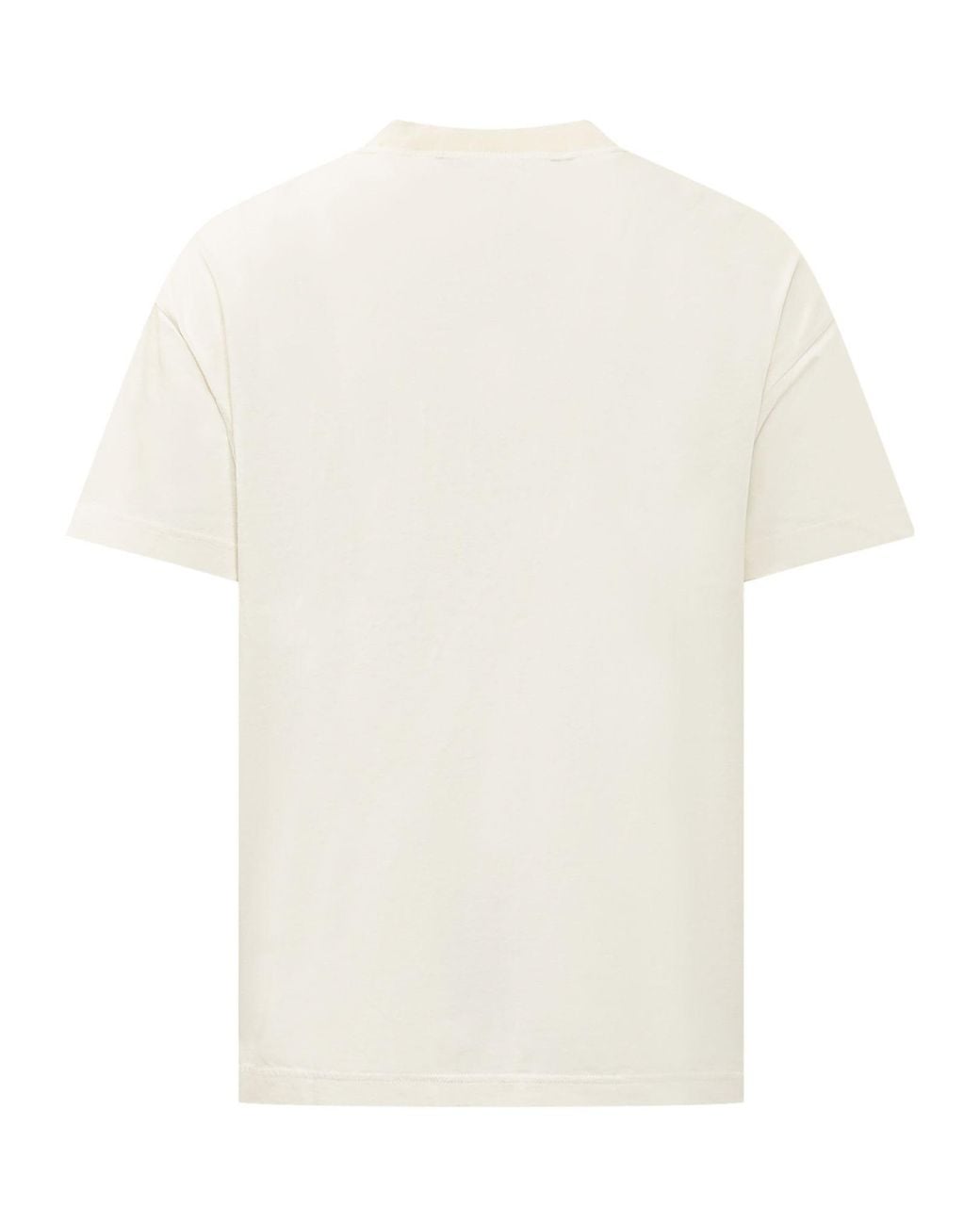 Palm Angels White Palm Rib Pocket T-Shirt for men