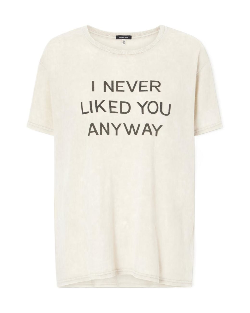 R13 White I Never Liked You Boy T-Shirt