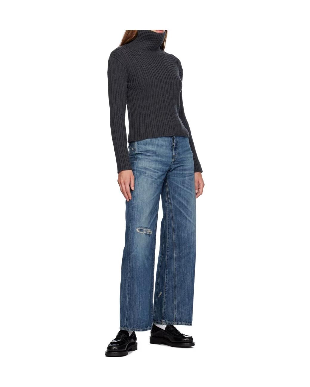 Our Legacy Black Knitted Design Sweater