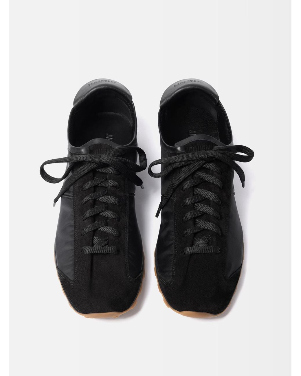 Jacquemus Black Pointed-Toe Tennis Sneakers for men