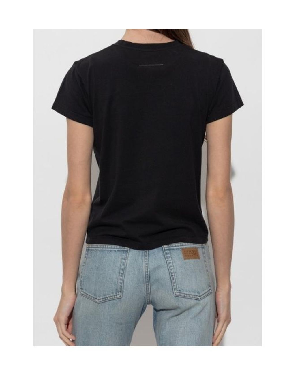 MM6 by Maison Margiela Black Logo Patch T-Shirt