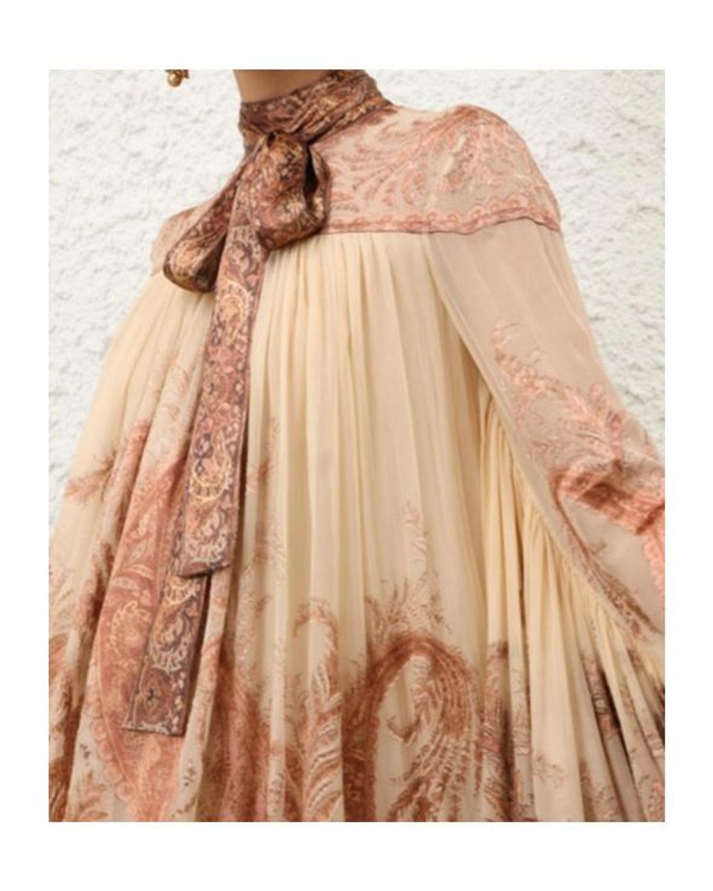 Zimmermann Brown Hypnotic Batwing Mini Dress