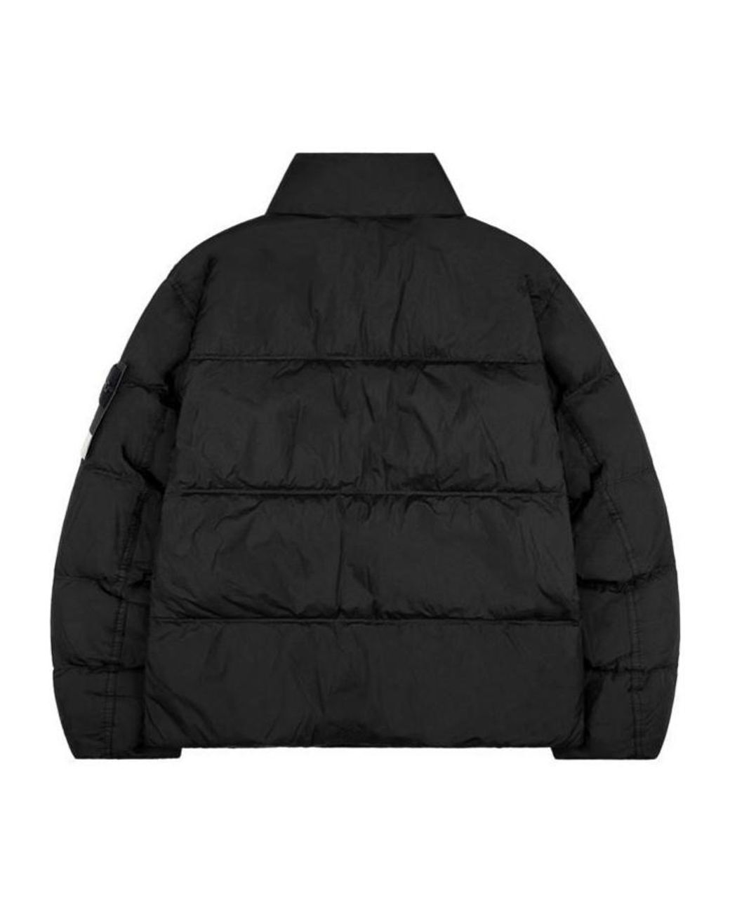 Stone Island Black Long-Sleeved Down Jacket for men