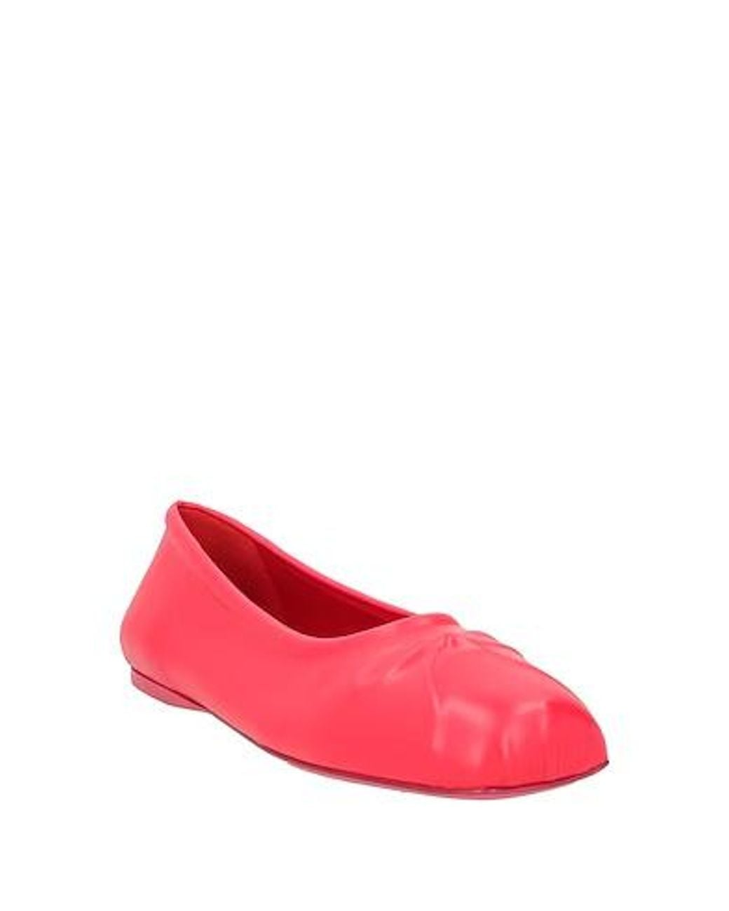Marni Red Plain Colour Ballet Flats