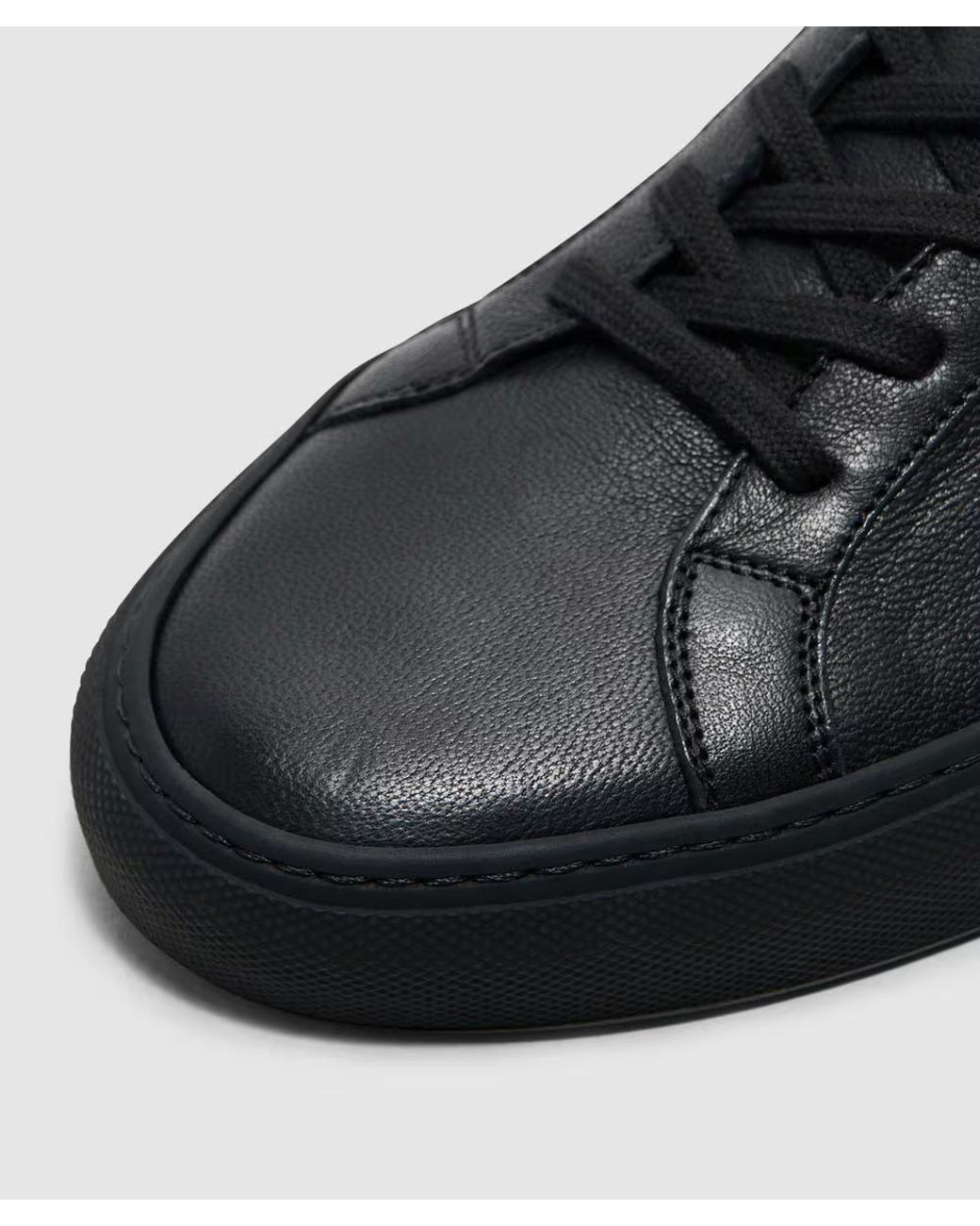 Common Projects Black Achilles Premium Sneakers for men