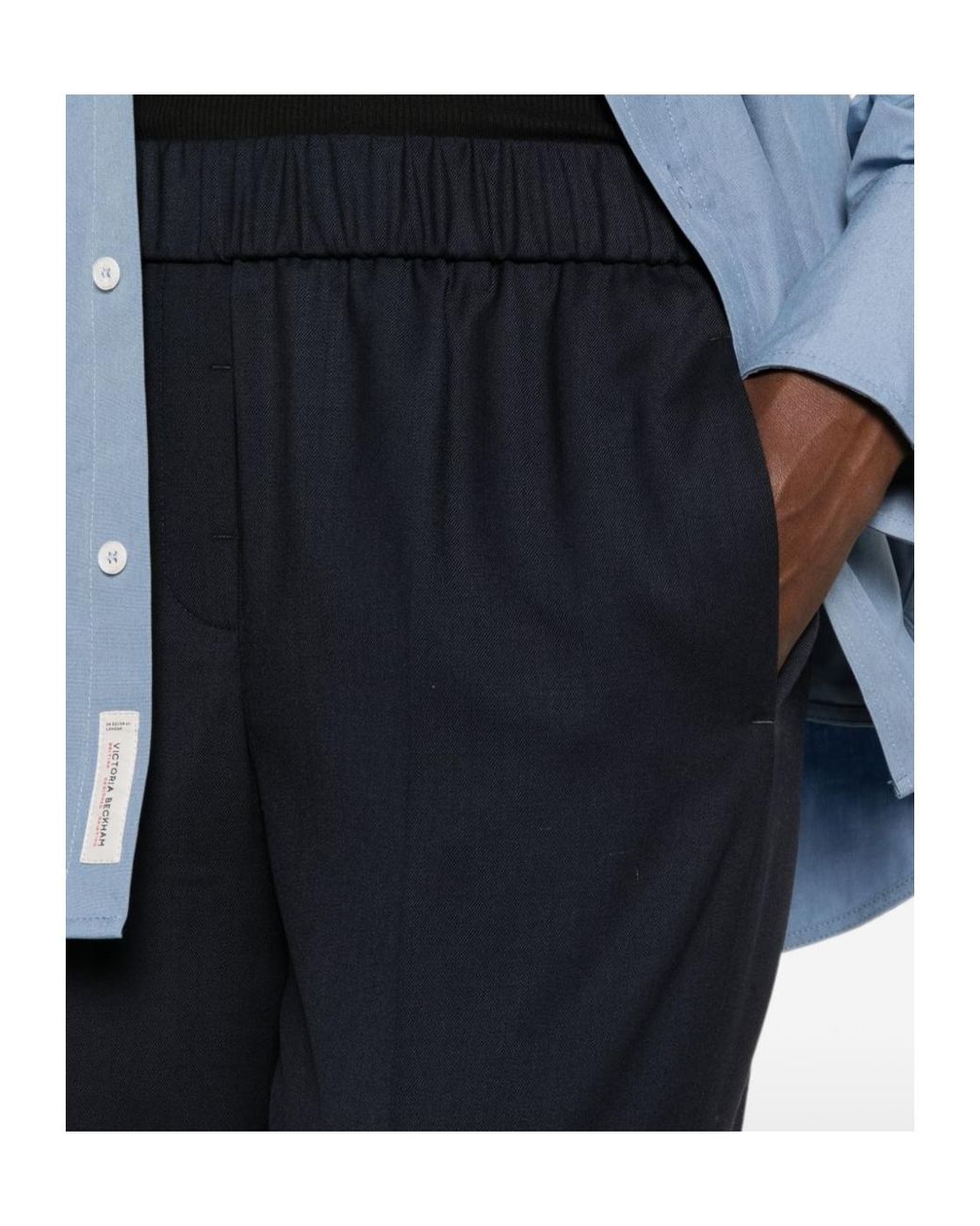 Peserico Blue Elasticated-Waist Trousers