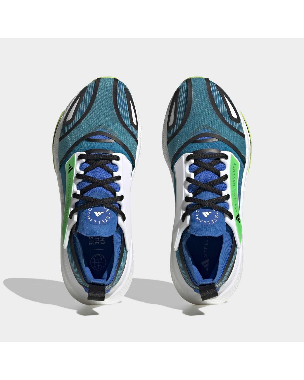 Adidas By Stella McCartney Blue Lace-Up Sneakers