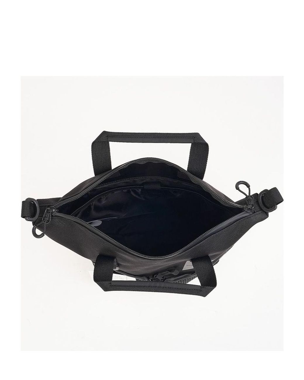 And Wander Black Zippered Shoulder Bag for men