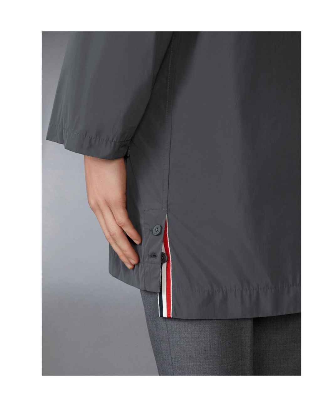 Thom Browne Gray Memory Tech Smock for men