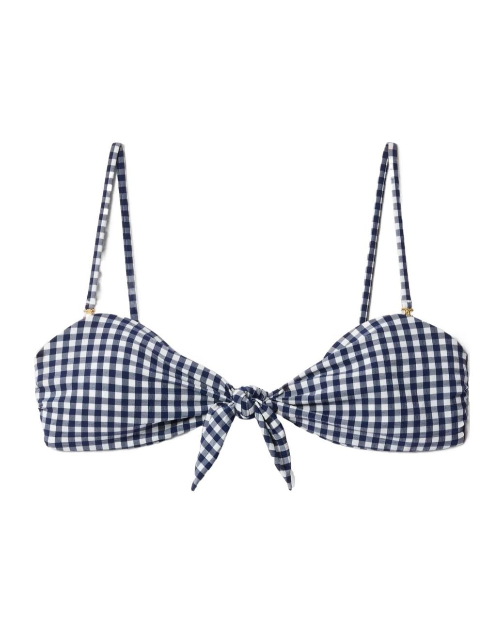 Céline Blue Bandeau Top