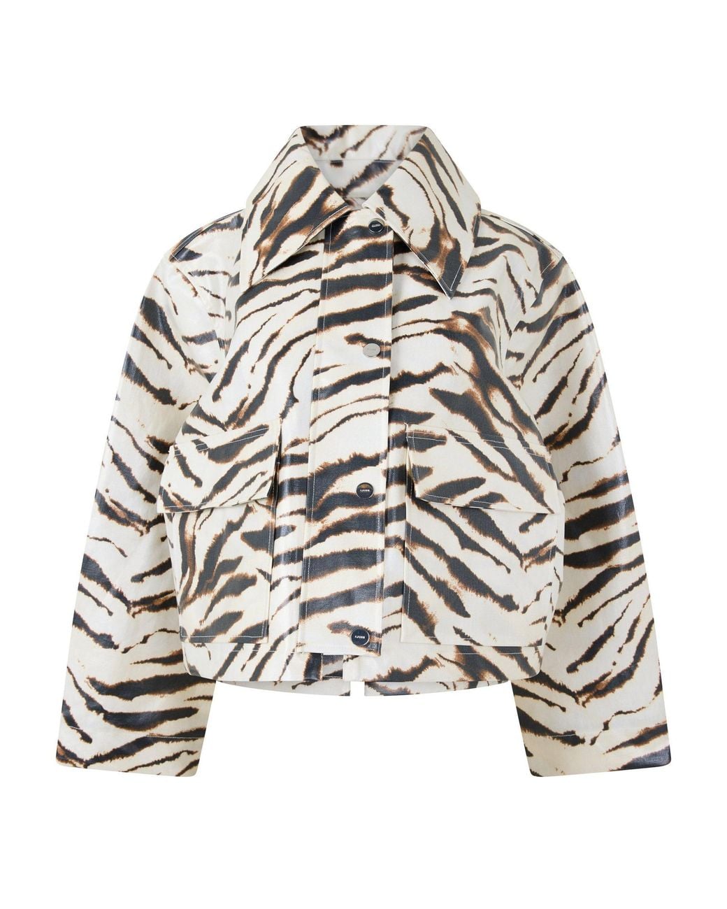 Ganni Multicolor Canvas Barn Jacket