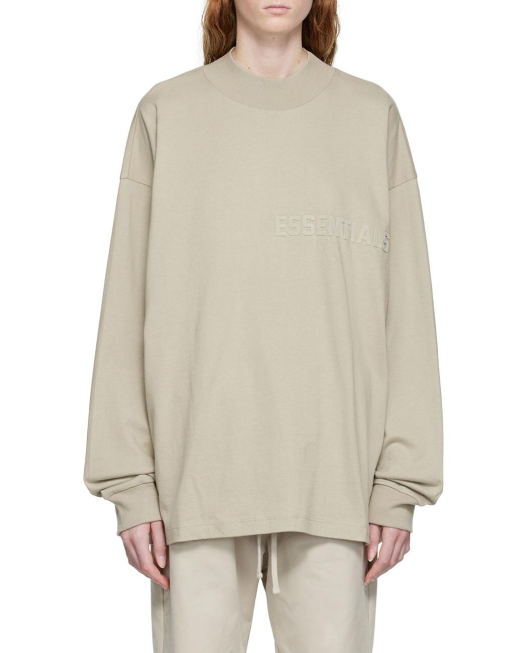 Fear Of God White Embossed-Logo Long-Sleeve T-Shirt