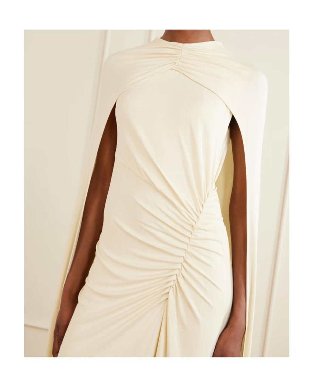 Jonathan Simkhai White Pleated Knit Dress