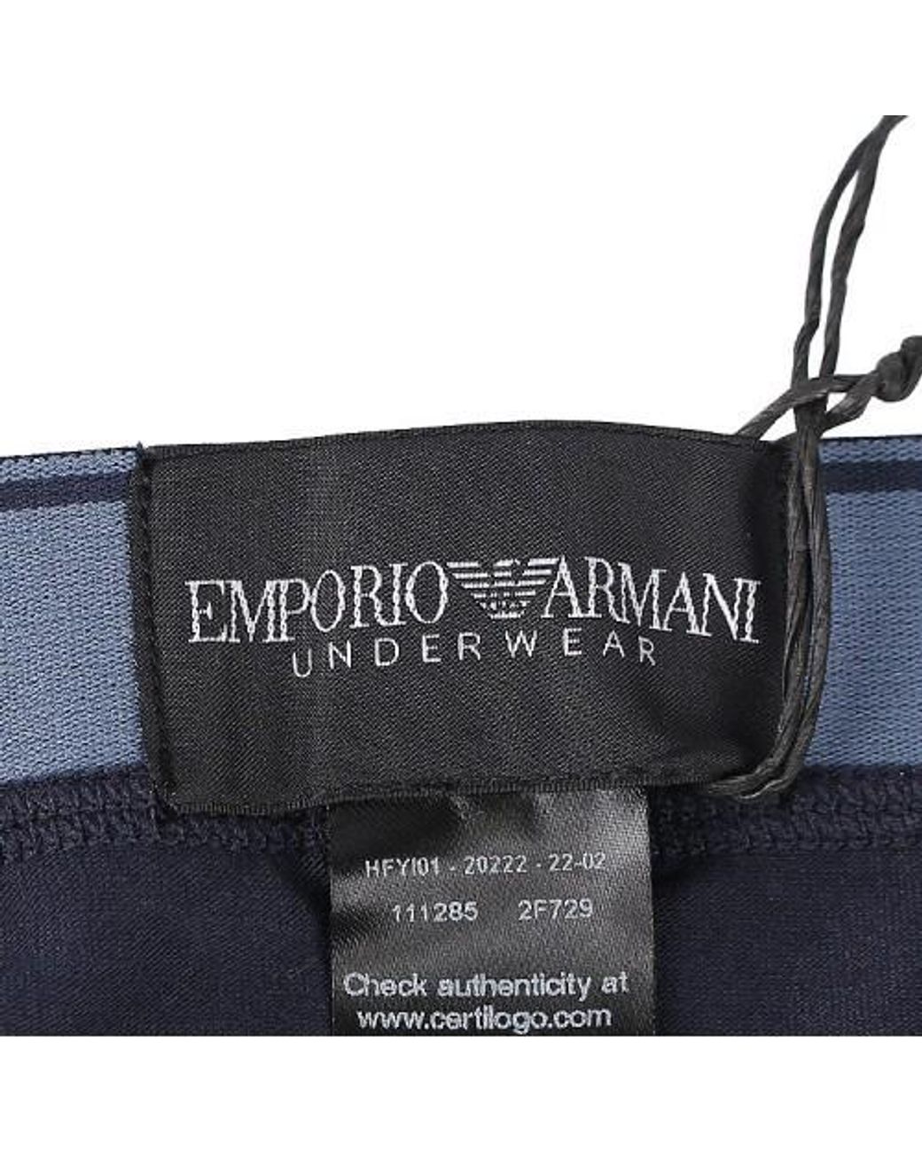 Emporio Armani Blue Logo Briefs for men
