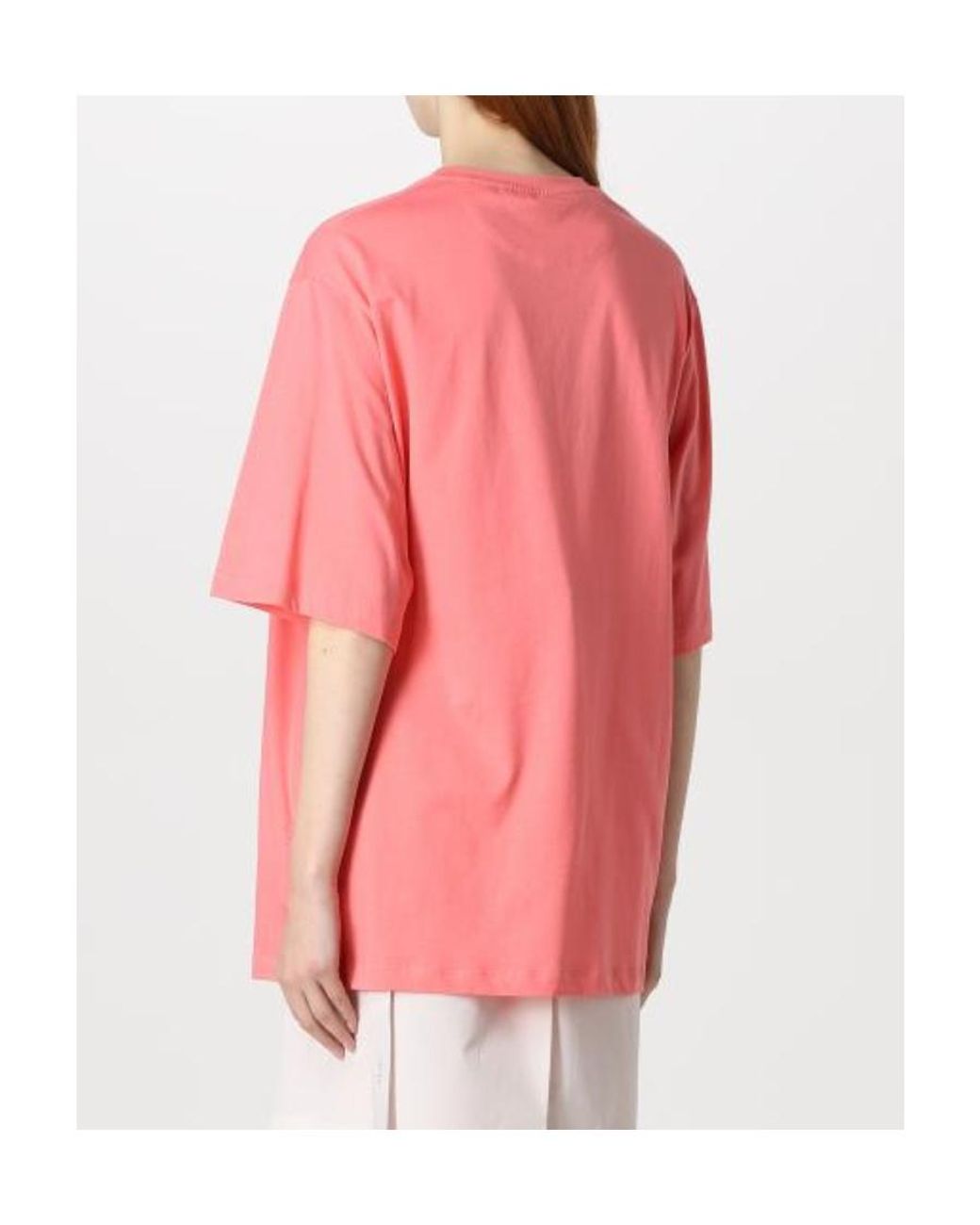 Fendi Pink T-Shirt With Round Neck And Short Sleeves
