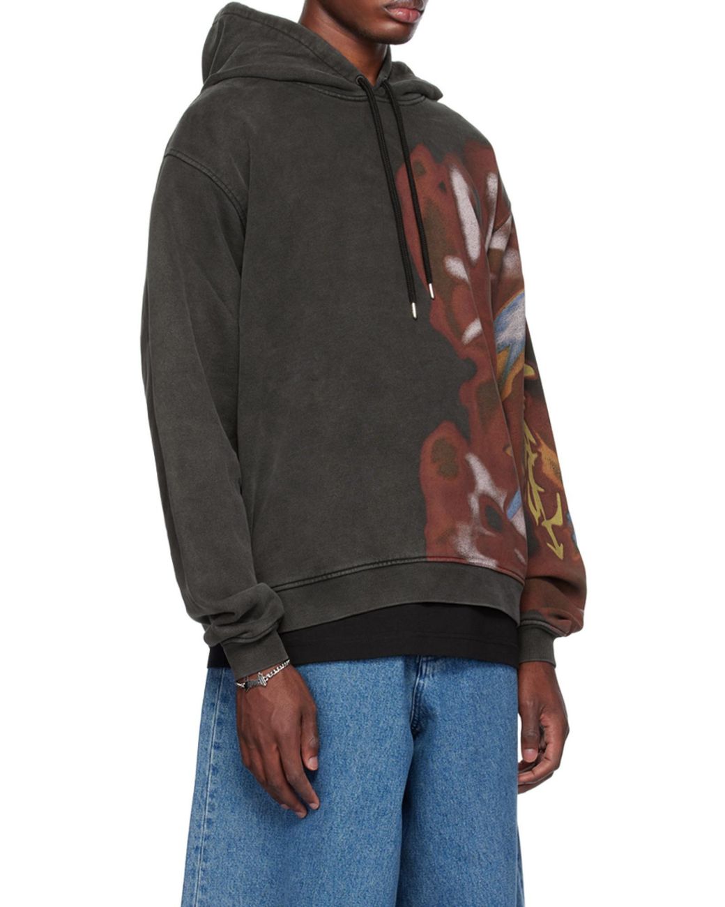 Ambush Multicolor Graphic-Printed Drawstring Hoodie for men