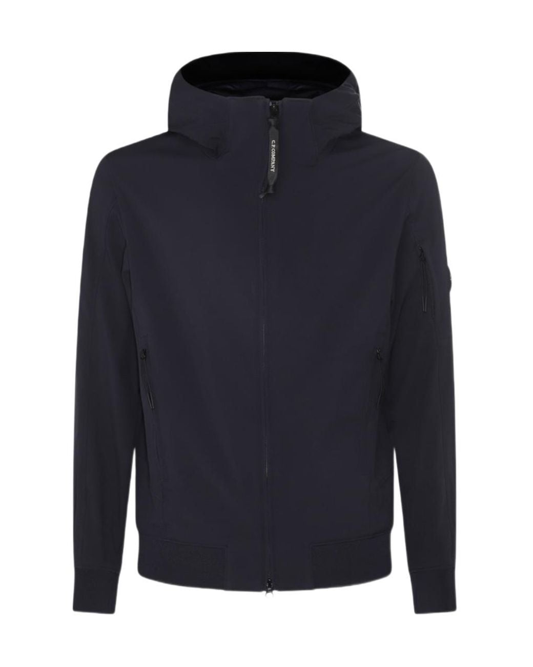 C P Company Blue Outerwear Hooded Jacket for men