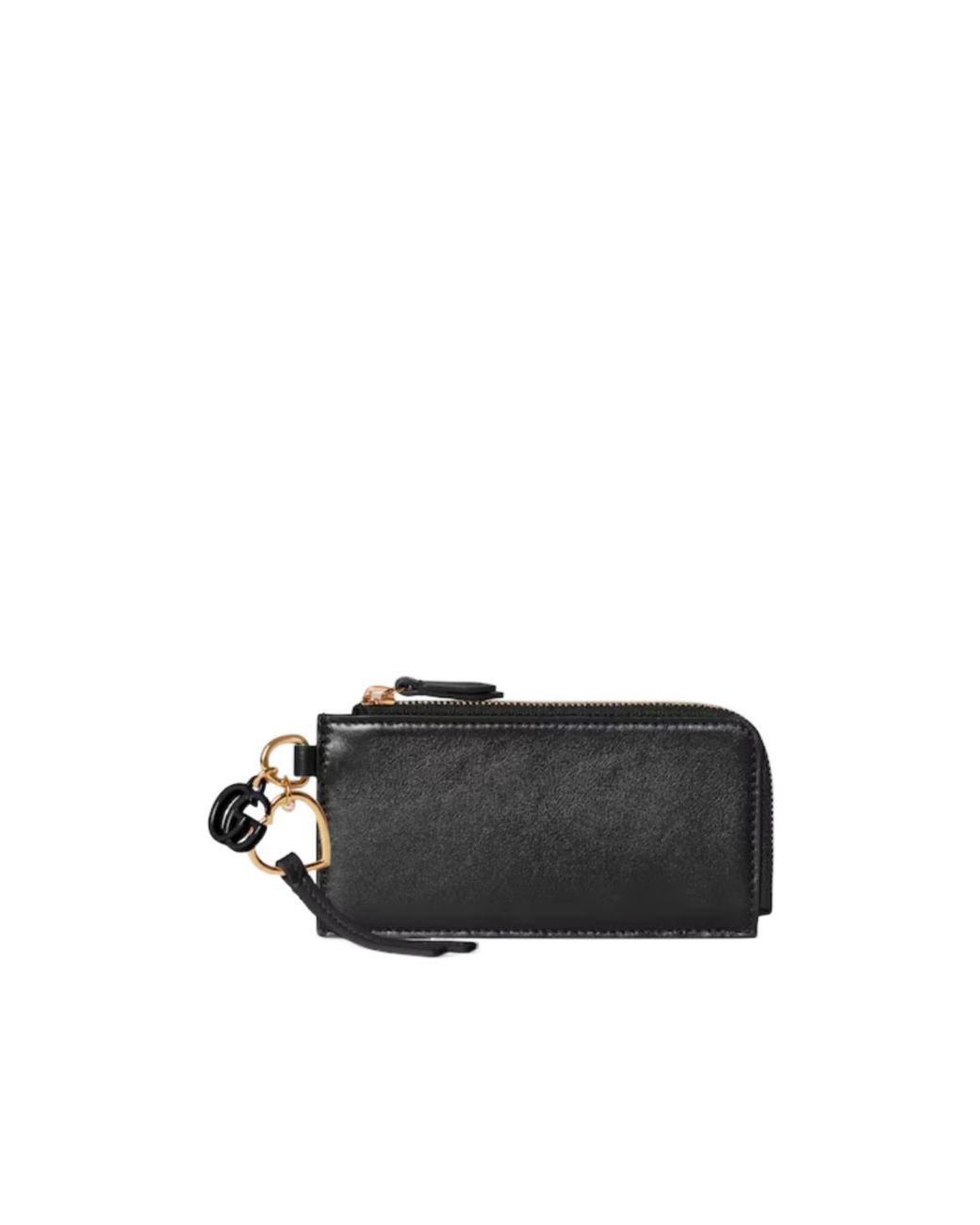 Gucci Black Double G Charm Card Case