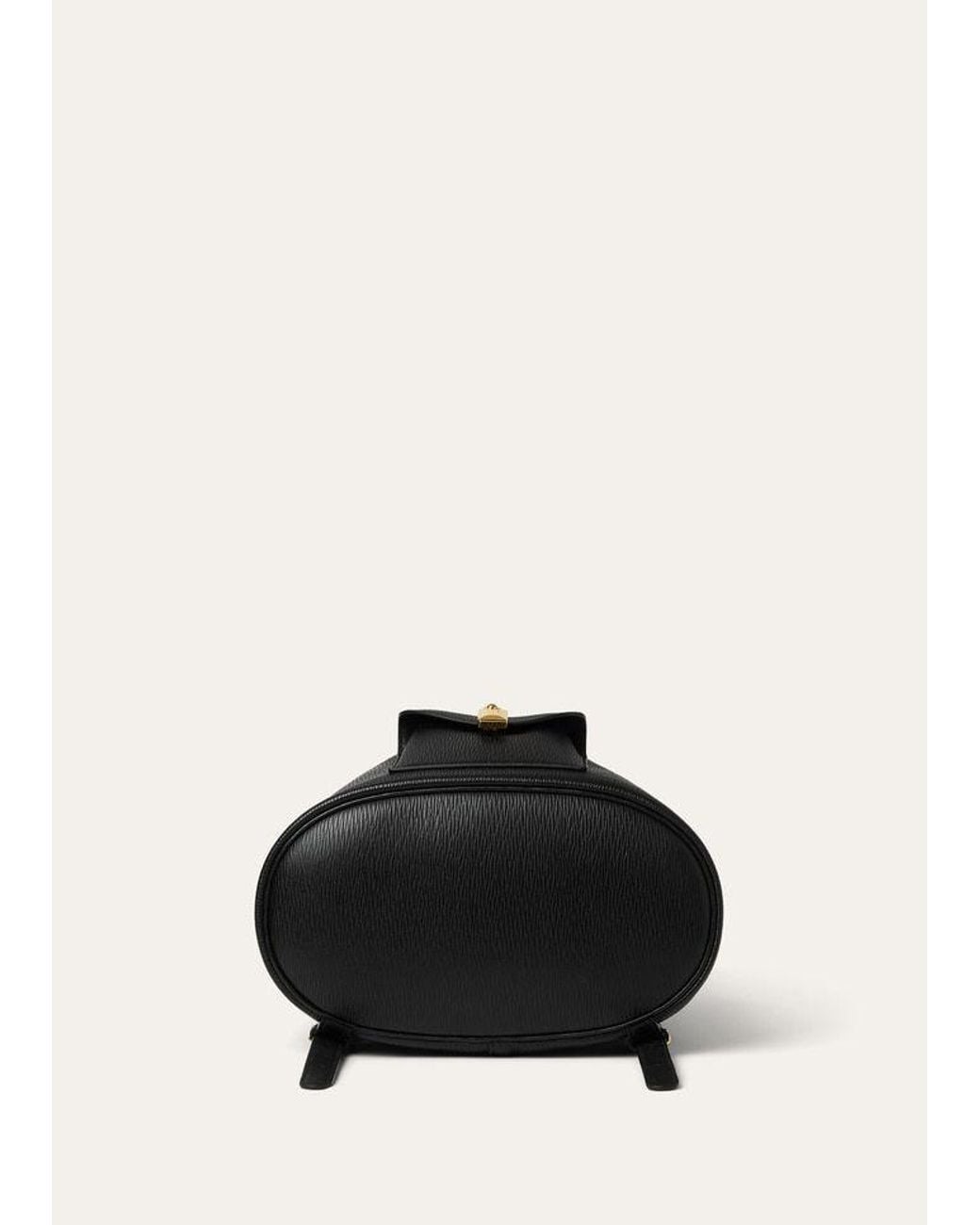 Loro Piana Black Extra Drawstring L27 Backpack
