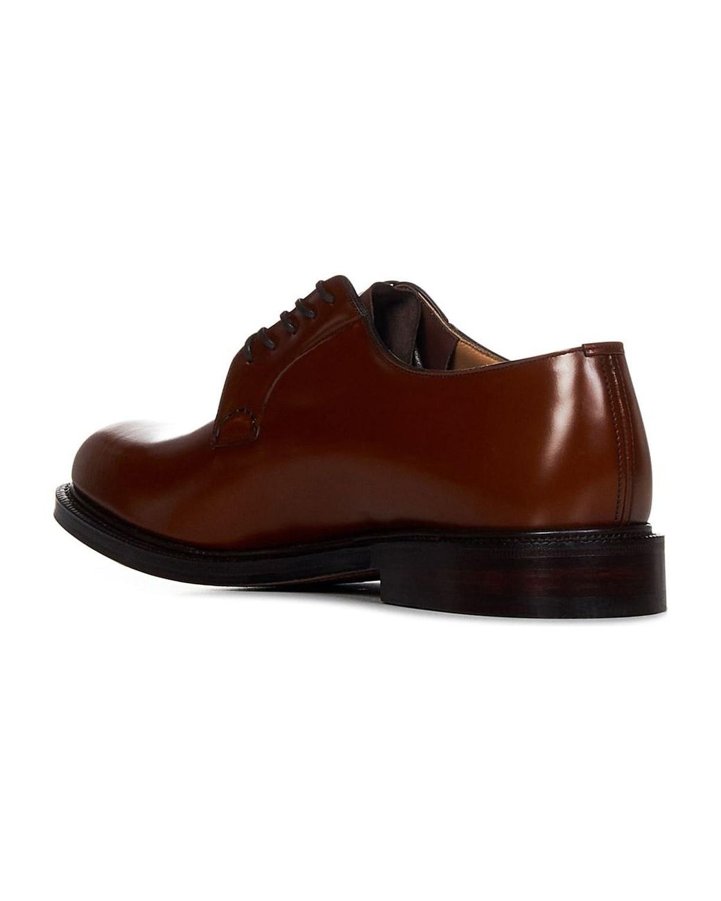 Church's Brown Shannon Leather Derby Shoes for men