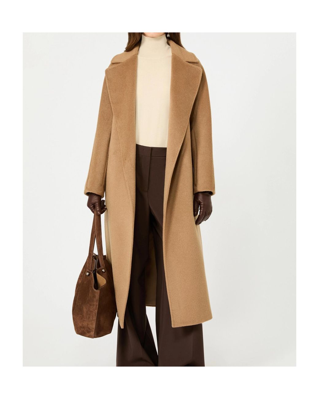 Weekend by Maxmara Natural Wool And Silk Knit Turtleneck