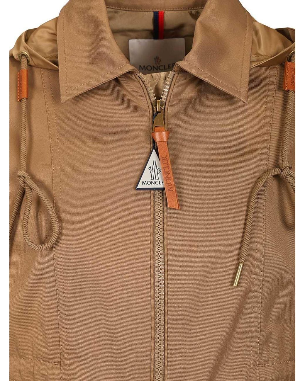 Moncler Brown Adenium Drawstring Hooded Jacket