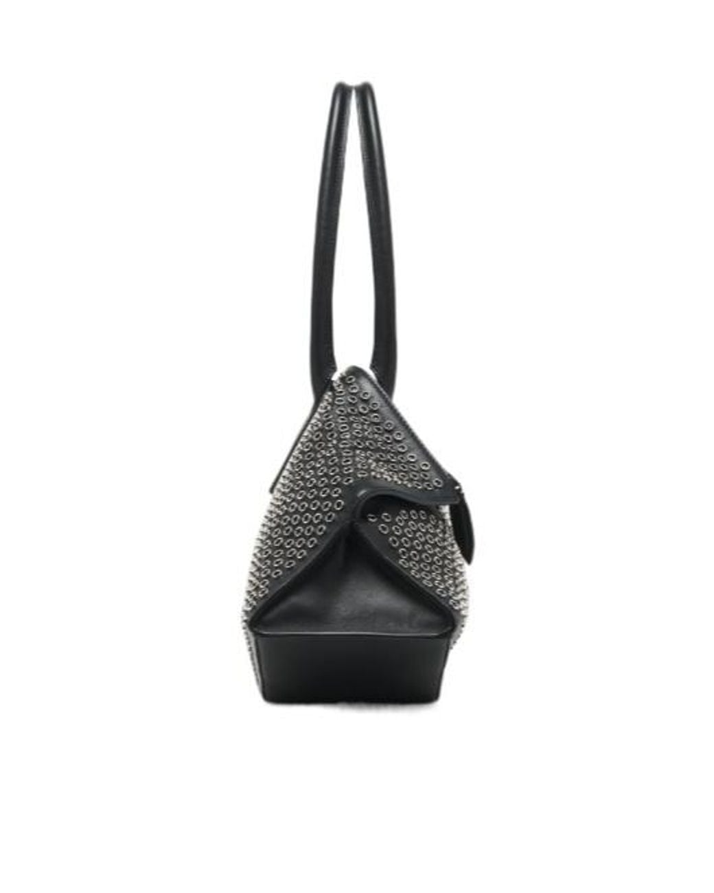 McQueen Black Manta Shoulder Bag