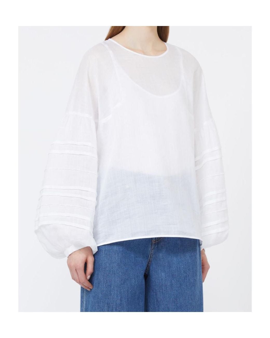 Max Mara White Long Sleeve Shirt Mstpaese