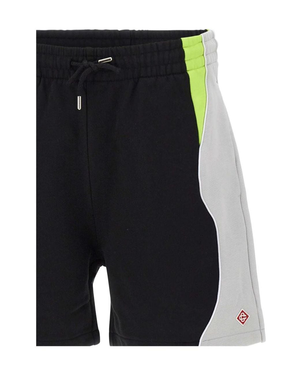 Casablanca Blue Color-Block Drawstring Shorts for men