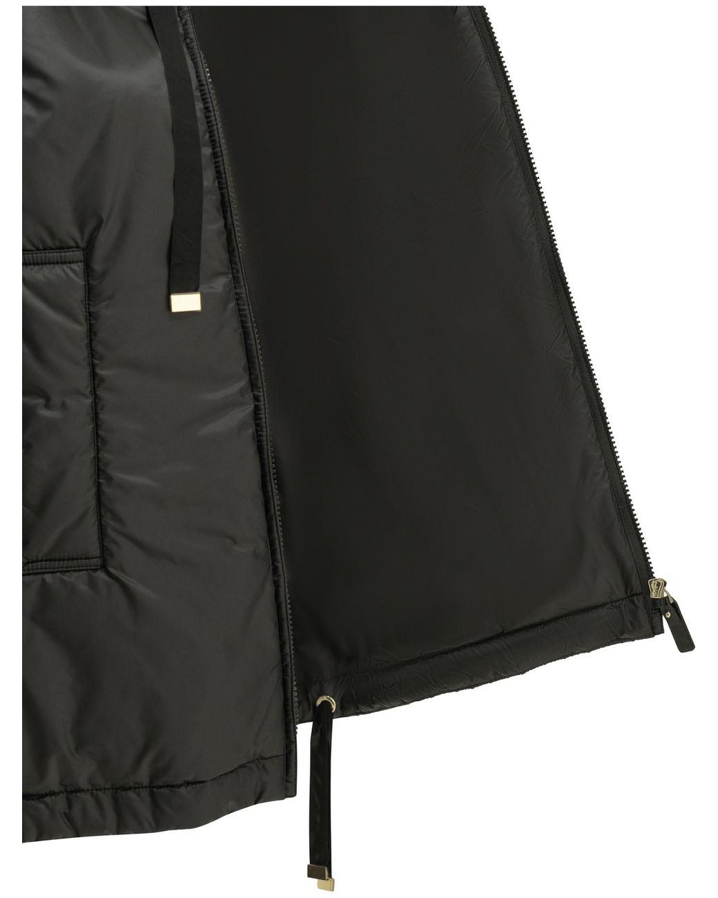 Max Mara Gray The Cube Greengo Sleeveless Hooded Jacket