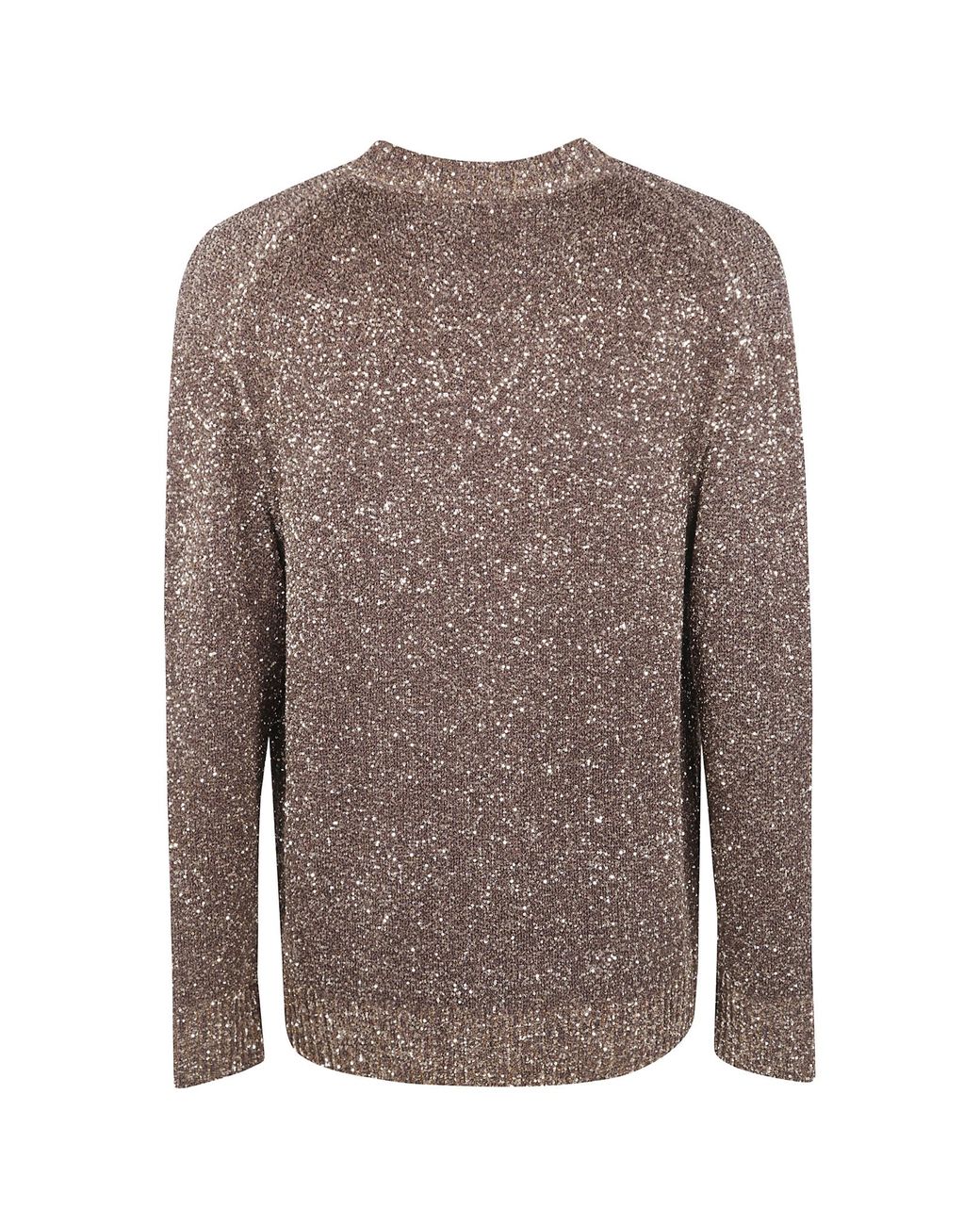 Amiri Brown Sequinned Buttoned Cardigan for men