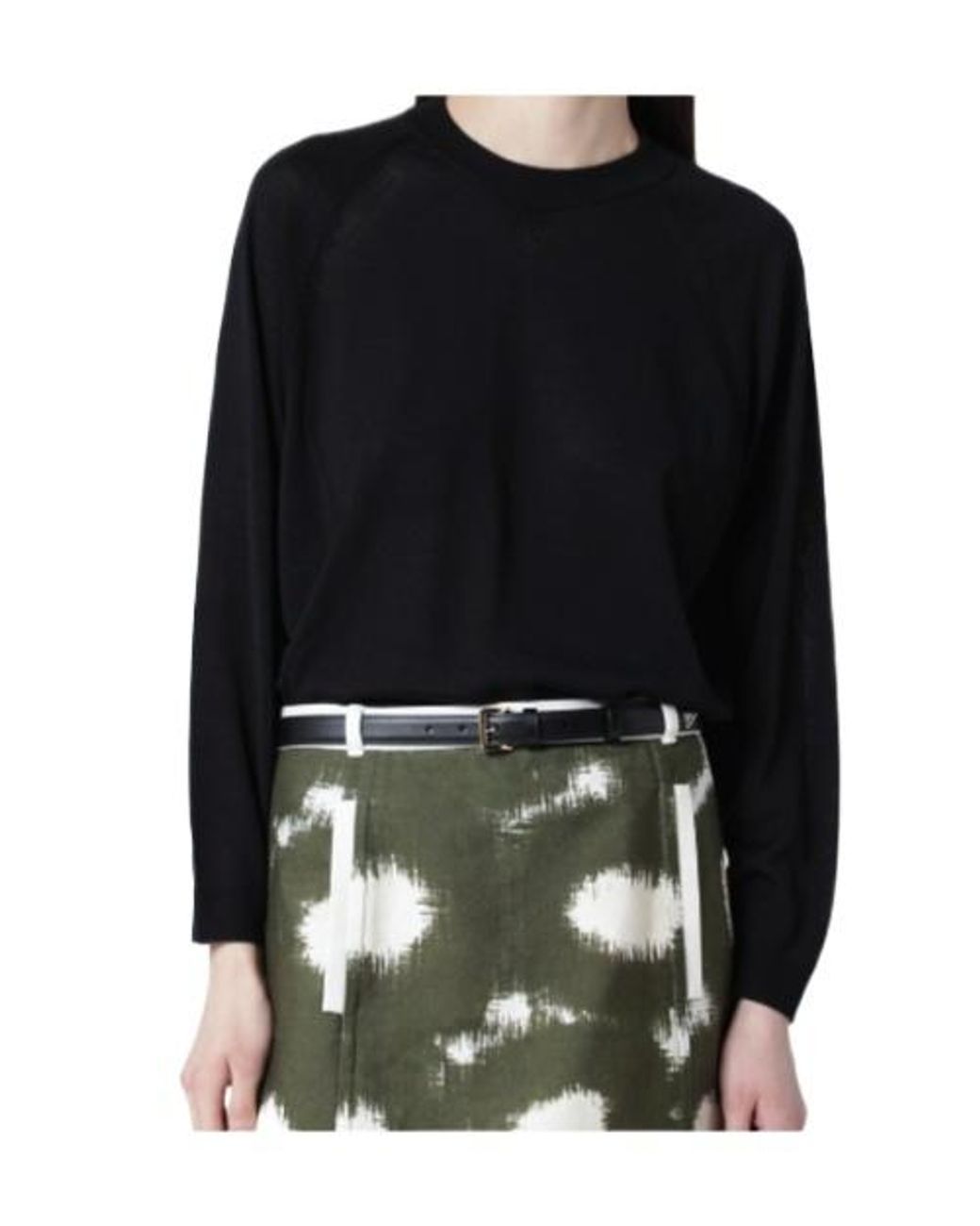 Roberto Collina Black Crew Neck Sweater
